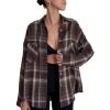 A mid-length, casual shirt with a European and American street style pocket shirt for women in the autumn and winter of 2025 Item Picture